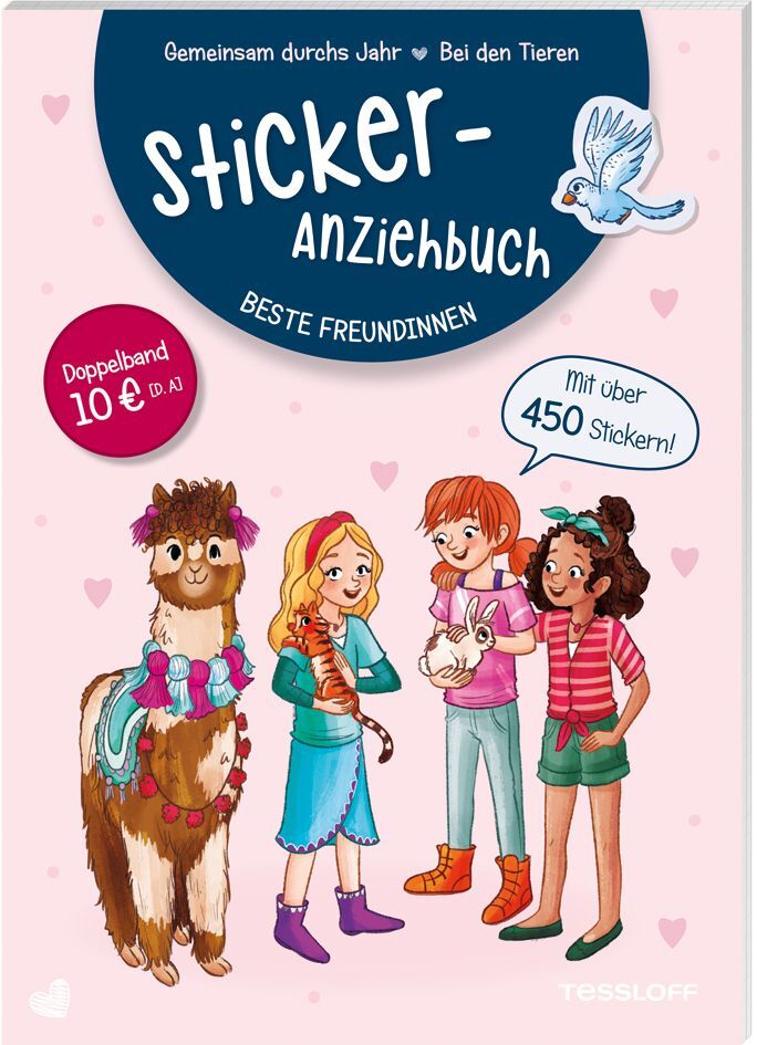 Sticker-Anziehbuch. Beste Freundinnen.Bei den Tieren / Gemeinsam durchs Jahr main product photo