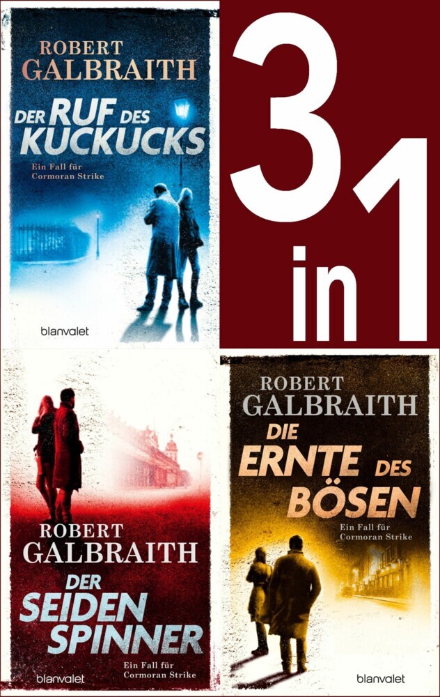 Die Cormoran-Strike-Reihe Band 1-3: - Der Ruf des Kuckucks / Der Seidenspinner / Die Ernte des Bösen (3in1-Bundle) main product photo