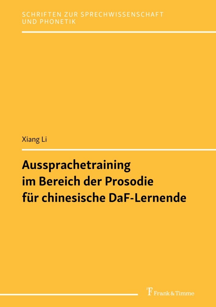 Aussprachetraining im Bereich der Prosodie für chinesische DaF-Lernende main product photo