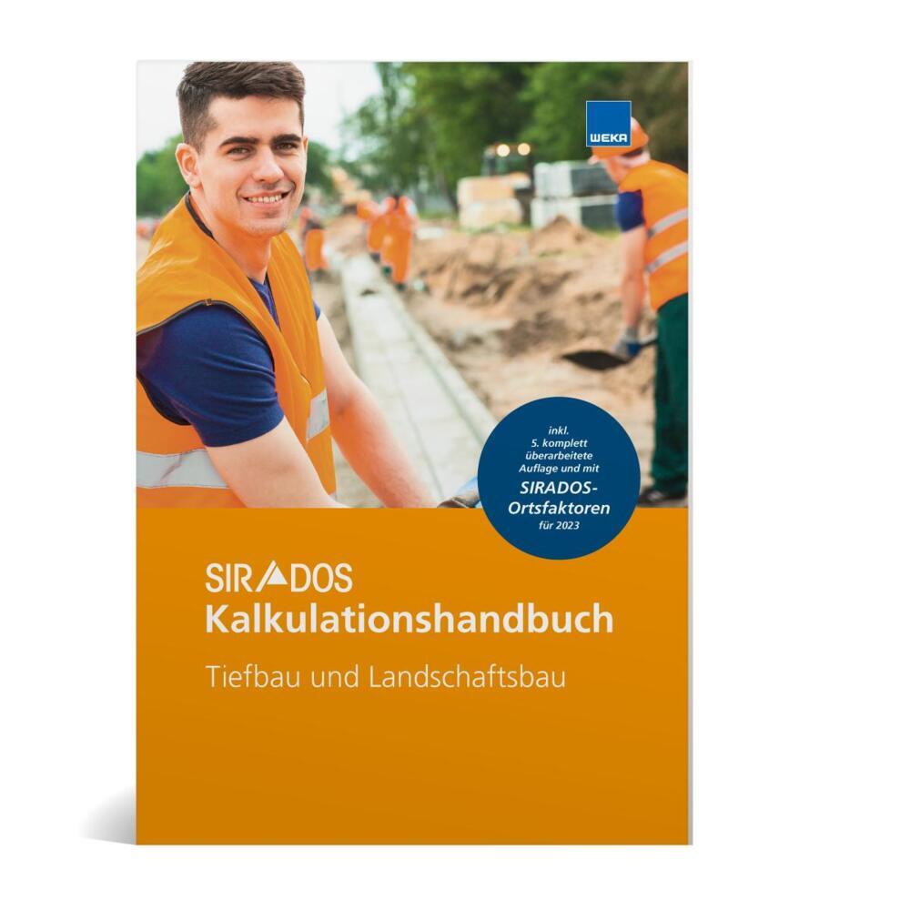 SIRADOS Kalkulationshandbuch Tiefbau und Landschaftsbau main product photo