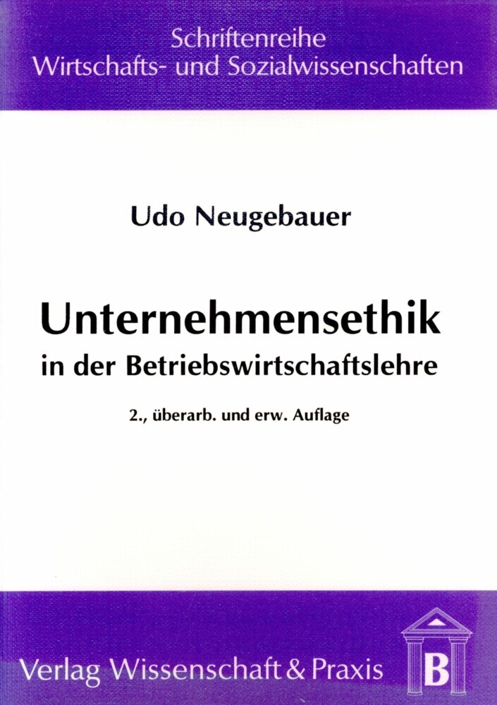 Unternehmensethik in der Betriebswirtschaftslehre. main product photo