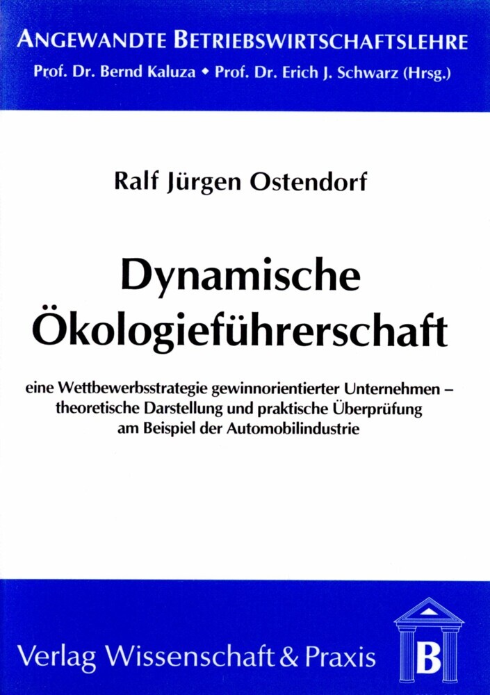 Dynamische Ökologieführerschaft. main product photo