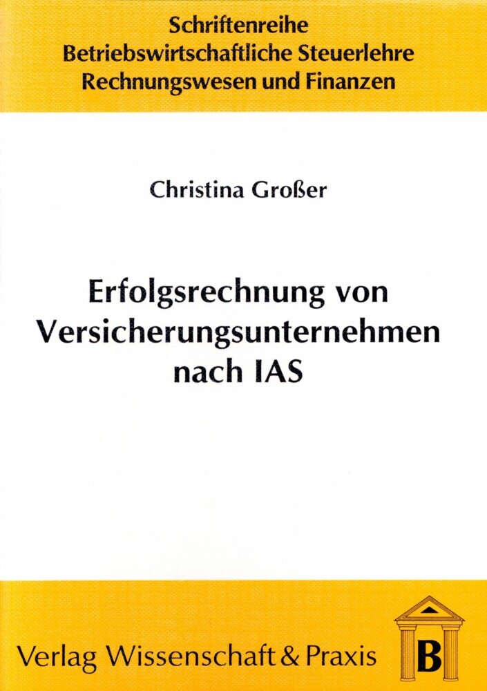 Erfolgsrechnung von Versicherungsunternehmen nach IAS. main product photo