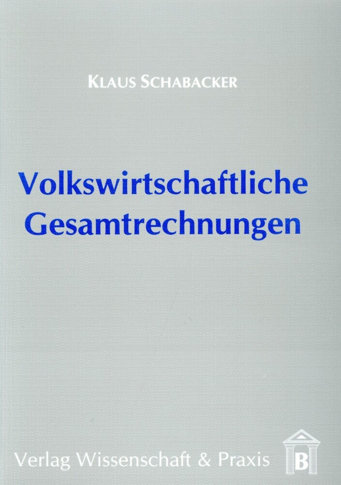 Volkswirtschaftliche Gesamtrechnungen. main product photo