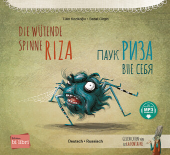 Die wütende Spinne Riza (Deutsch-Russisch)