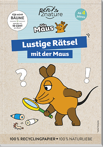 Lustige Rätsel mit der Maus. Bunter Rätselblock für Kinder ab 4 Jahren main product photo