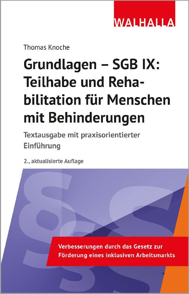 Grundlagen - SGB IX: Teilhabe und Rehabilitation von Menschen mit Behinderungen main product photo
