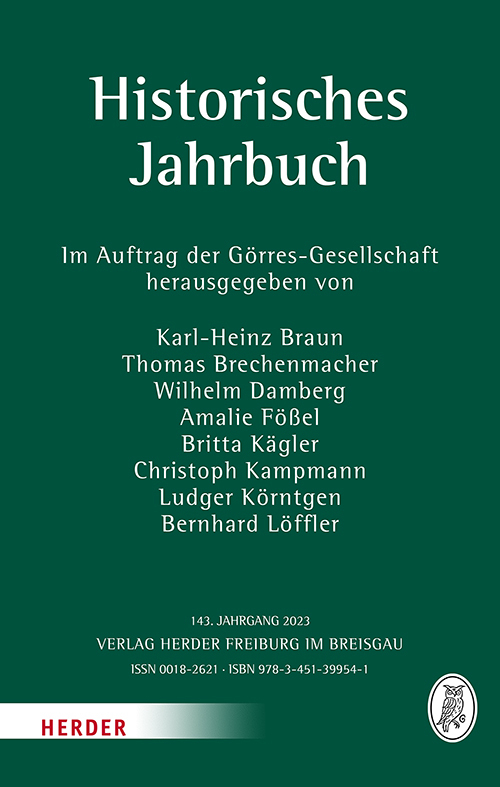 Historisches Jahrbuch main product photo