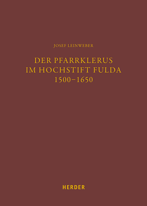 Der Pfarrklerus im Hochstift Fulda 1500-1650 main product photo