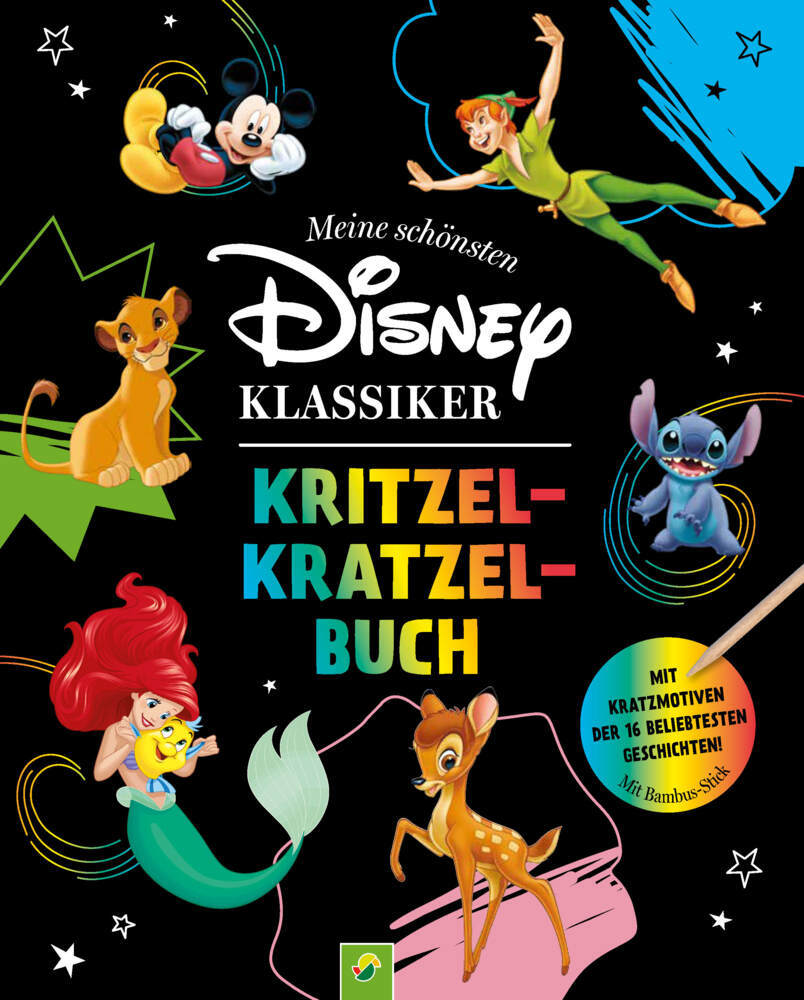 Meine schönsten Disney Klassiker Kritzel-Kratzel-Buch main product photo
