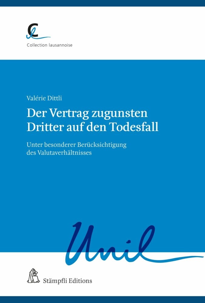 Der Vertrag zugunsten Dritter auf den Todesfall main product photo