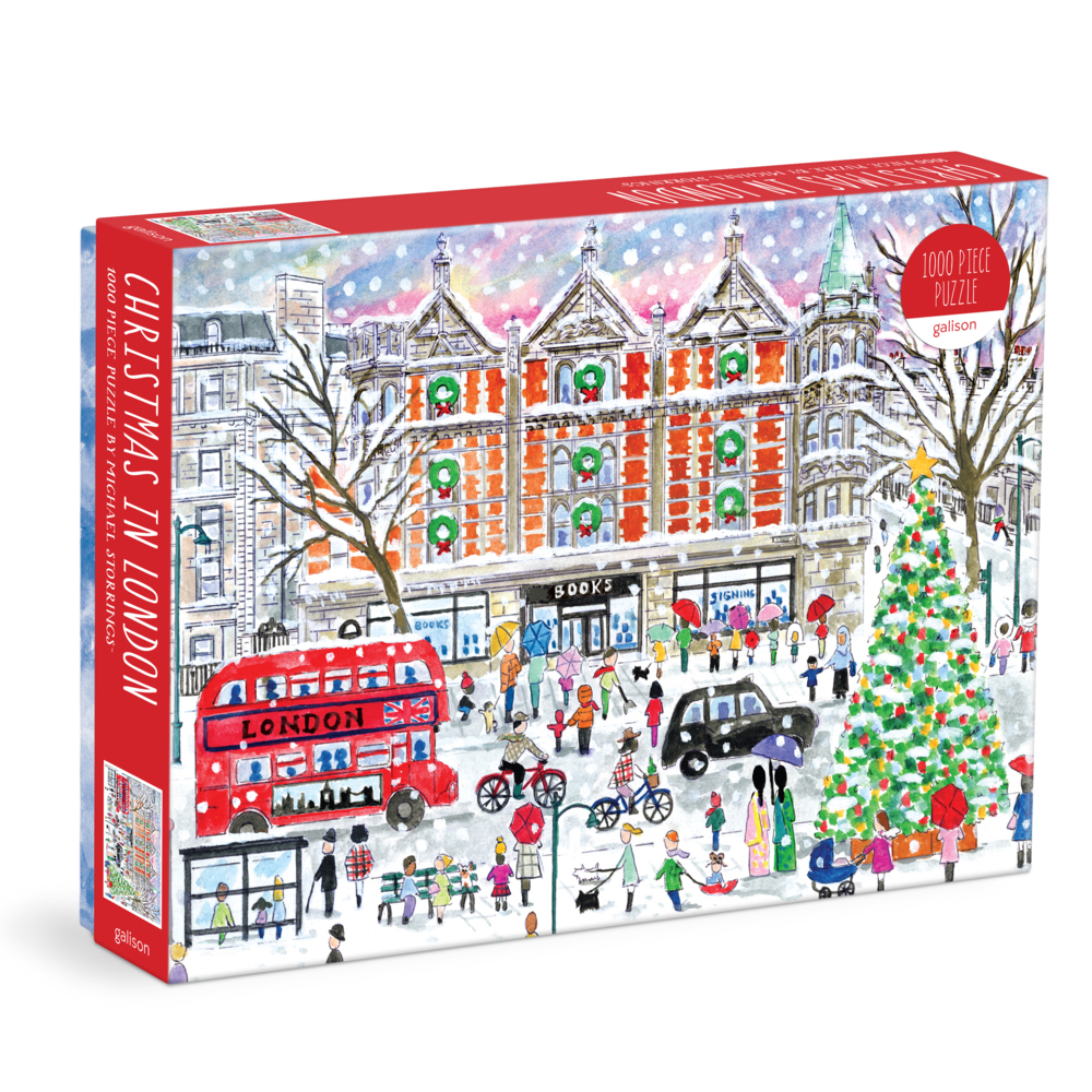 Michael Storrings Christmas in London 1000 Piece Puzzle main product photo