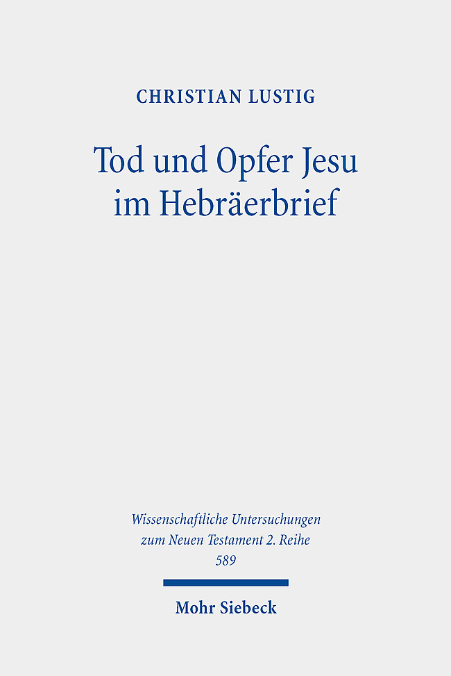 Tod und Opfer Jesu im Hebräerbrief main product photo