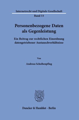 Personenbezogene Daten als Gegenleistung.