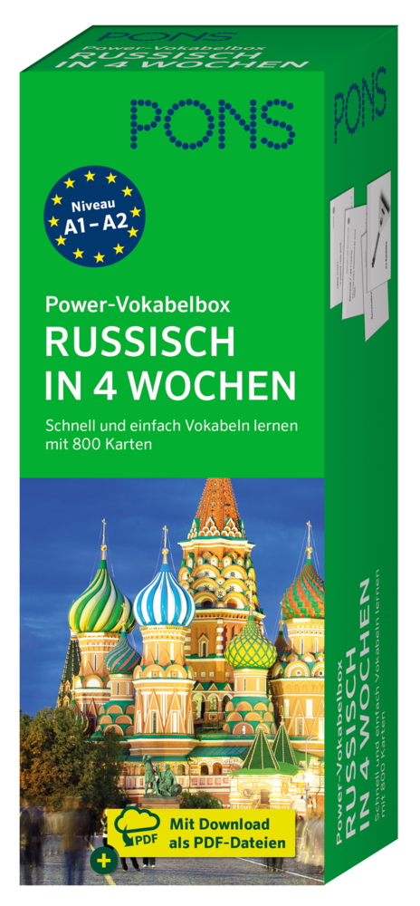 PONS Power-Vokabelbox Russisch in 4 Wochen main product photo