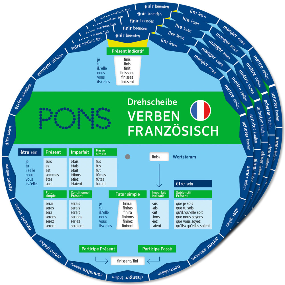 PONS Drehscheibe Verben Französisch main product photo