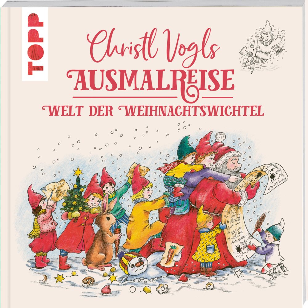 Christl Vogls Ausmalreise - Welt der Weihnachtswichtel main product photo