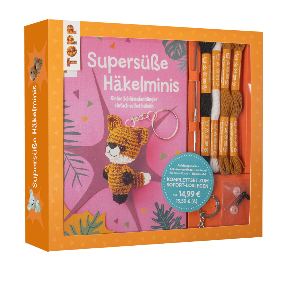 Kreativ-Set Supersüße Häkelminis. Anleitungsbuch + Material main product photo
