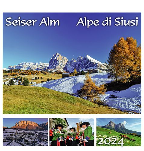 Seiser Alm - Schlern 2024, Postkartenkalender Querformat main product photo
