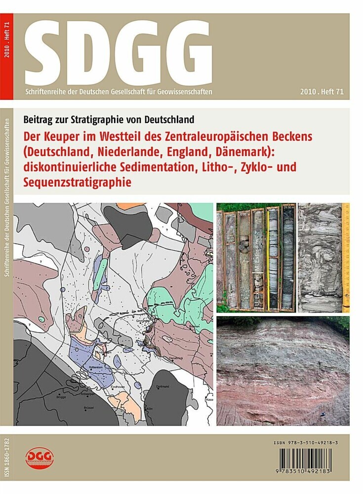 Der Keuper im Westteil des Zentraleuropäischen Beckens (Deutschland, Niederlande, England, Dänemark): diskontinuierliche Sedimentation, Litho-, Zyklo- und Sequenzstratigraphie main product photo