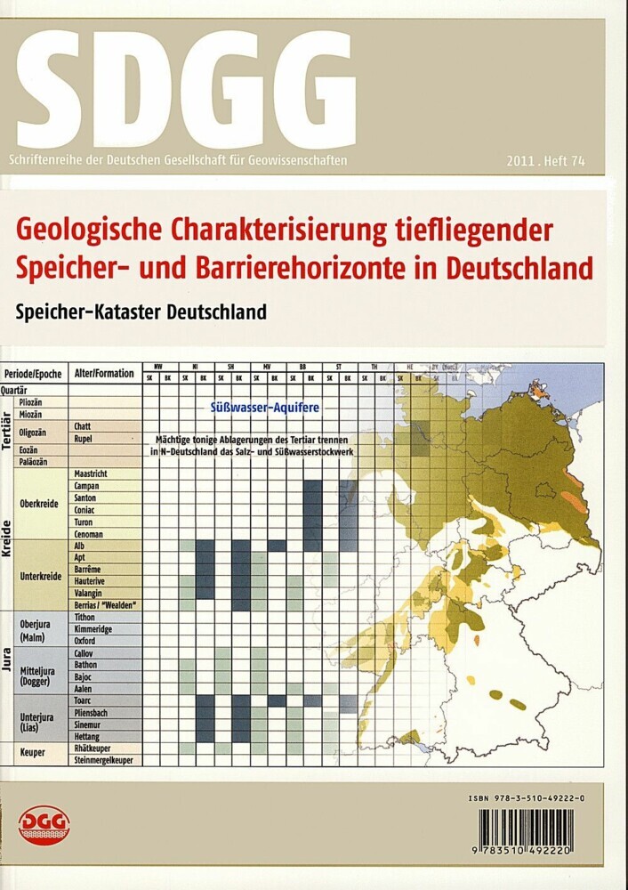 Geologische Charakterisierung tiefliegender Speicher- und Barrierehorizonte in Deutschland - Speicher-Kataster Deutschland main product photo