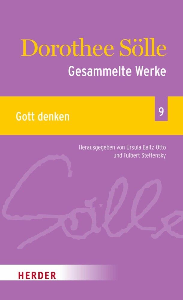 Gesammelte Werke Band 9: Gott denken main product photo