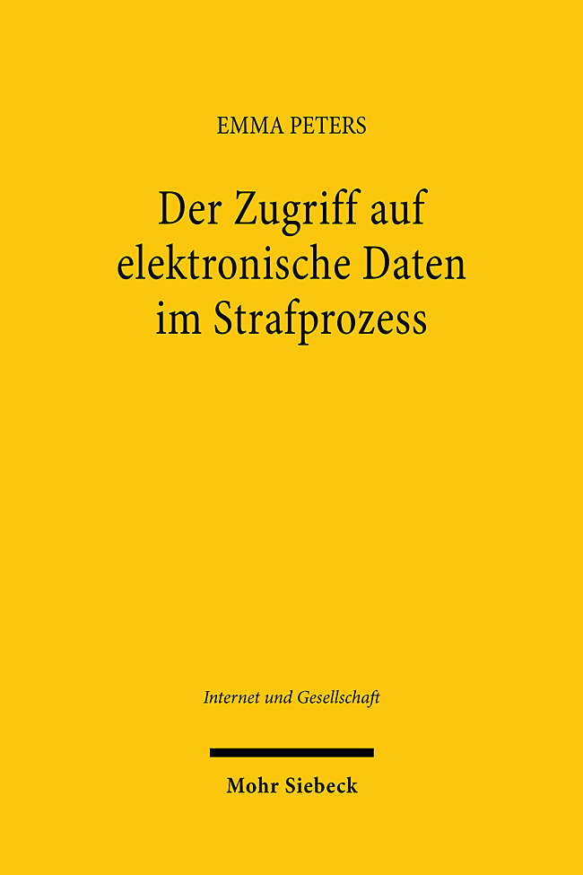 Der Zugriff auf elektronische Daten im Strafprozess main product photo