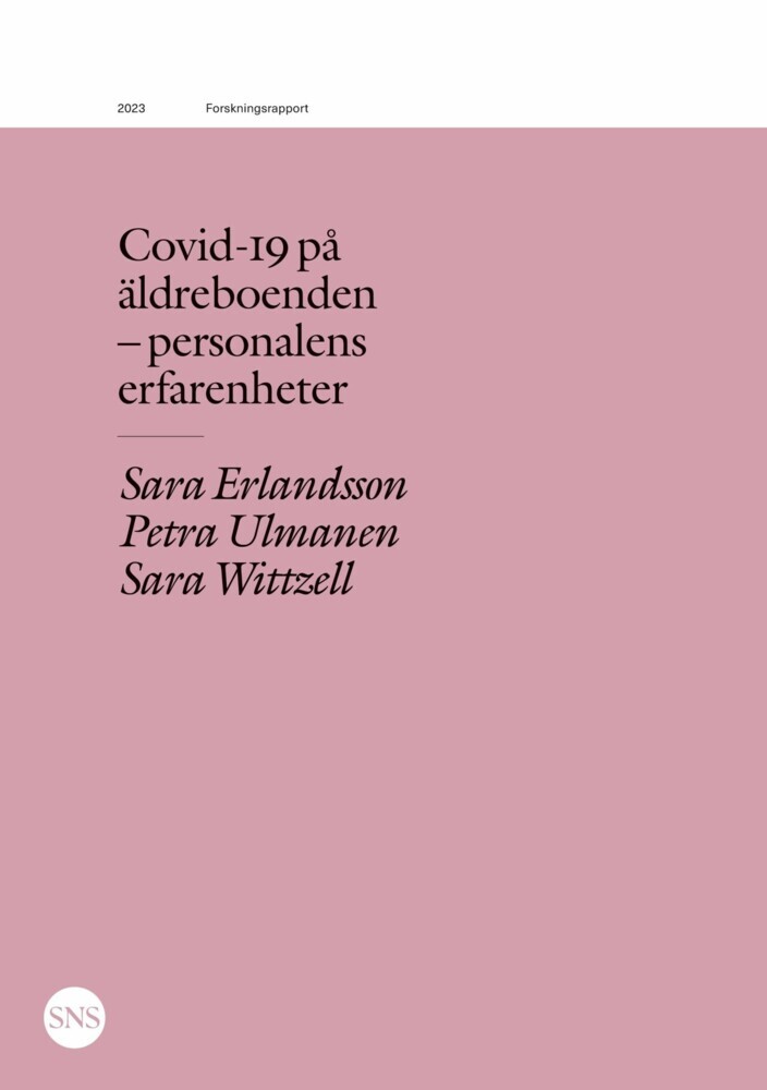 Covid-19 på äldreboenden - personalens erfarenheter main product photo