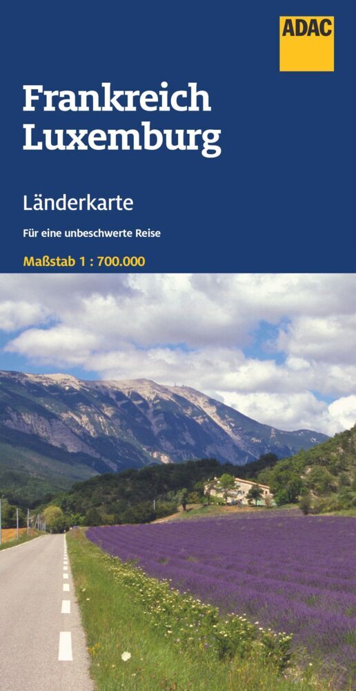 ADAC Länderkarte Frankreich, Luxemburg 1:700.000 main product photo