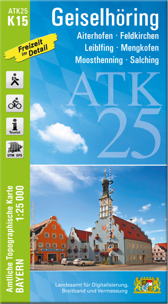 ATK25-K15 Geiselhöring (Amtliche Topographische Karte 1:25000) main product photo
