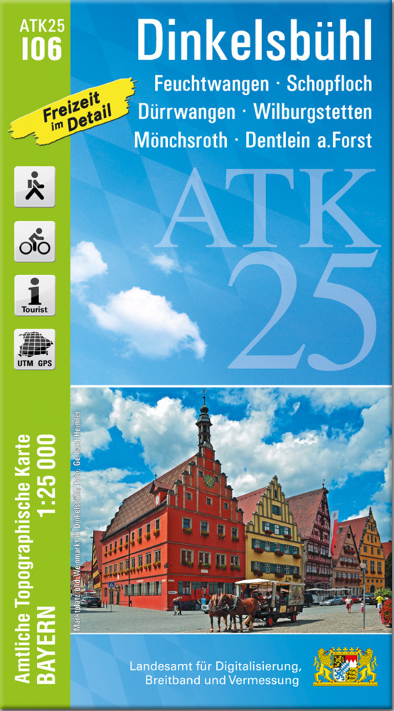 ATK25-I06 Dinkelsbühl (Amtliche Topographische Karte 1:25000) main product photo