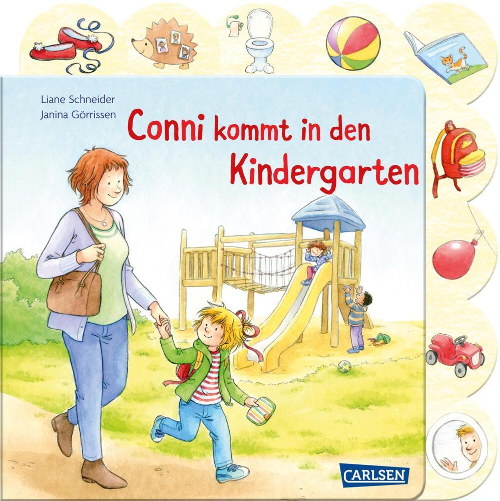 Conni-Pappbilderbuch: Conni kommt in den Kindergarten main product photo