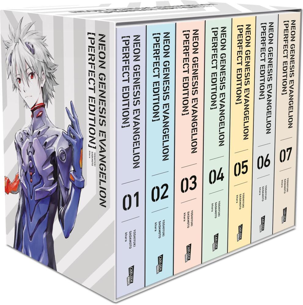 Neon Genesis Evangelion - Perfect Edition, Bände 1-7 im Sammelschuber mit Extras main product photo