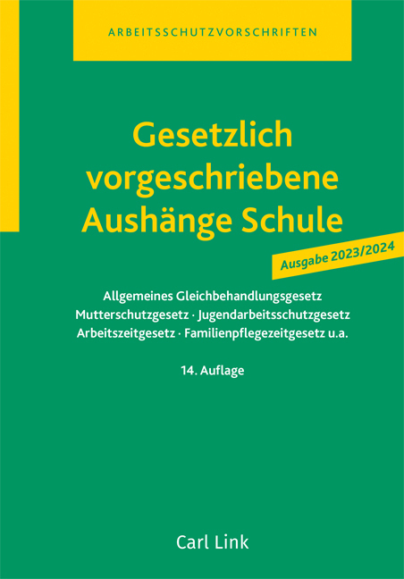 Gesetzlich vorgeschriebene Aushänge Schule 2023 / 2024 main product photo