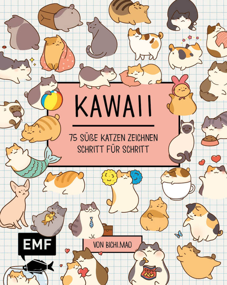 Kawaii: 75 süße Katzen zeichnen - Mit Schritt-Anleitungen main product photo