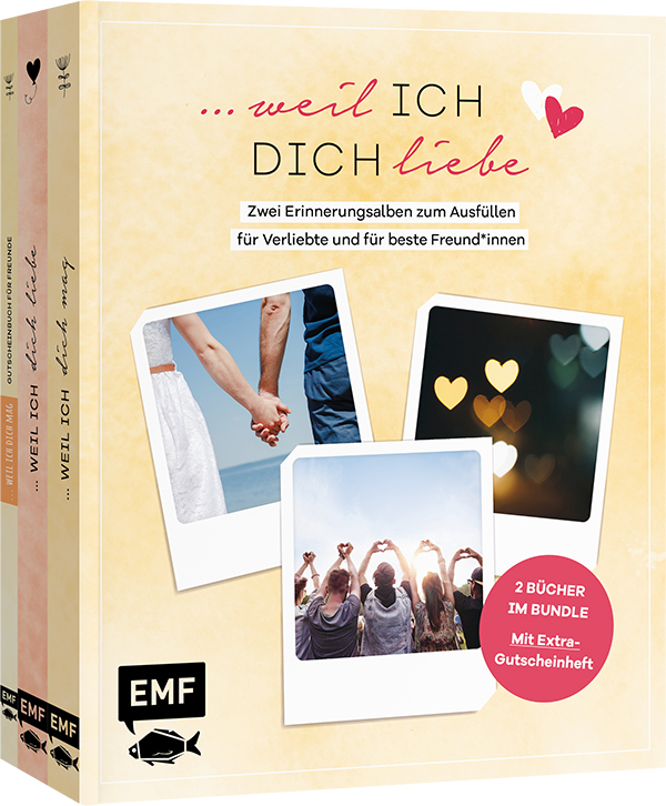 ...weil ich dich liebe - Zwei Bücher im Bundle: Erinnerungsalben für Verliebte und für beste Freund*innen main product photo