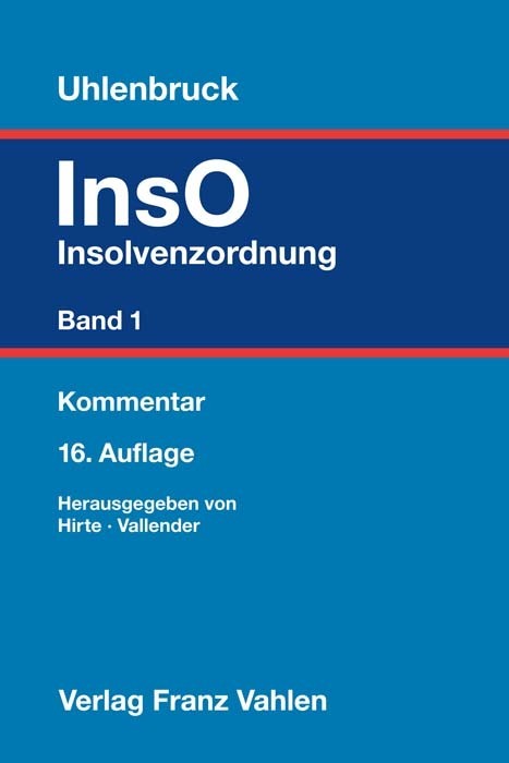Insolvenzordnung Band 1 main product photo