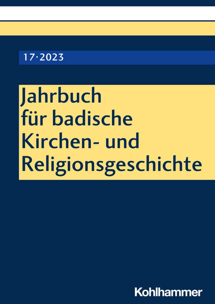 Jahrbuch für badische Kirchen- und Religionsgeschichte main product photo