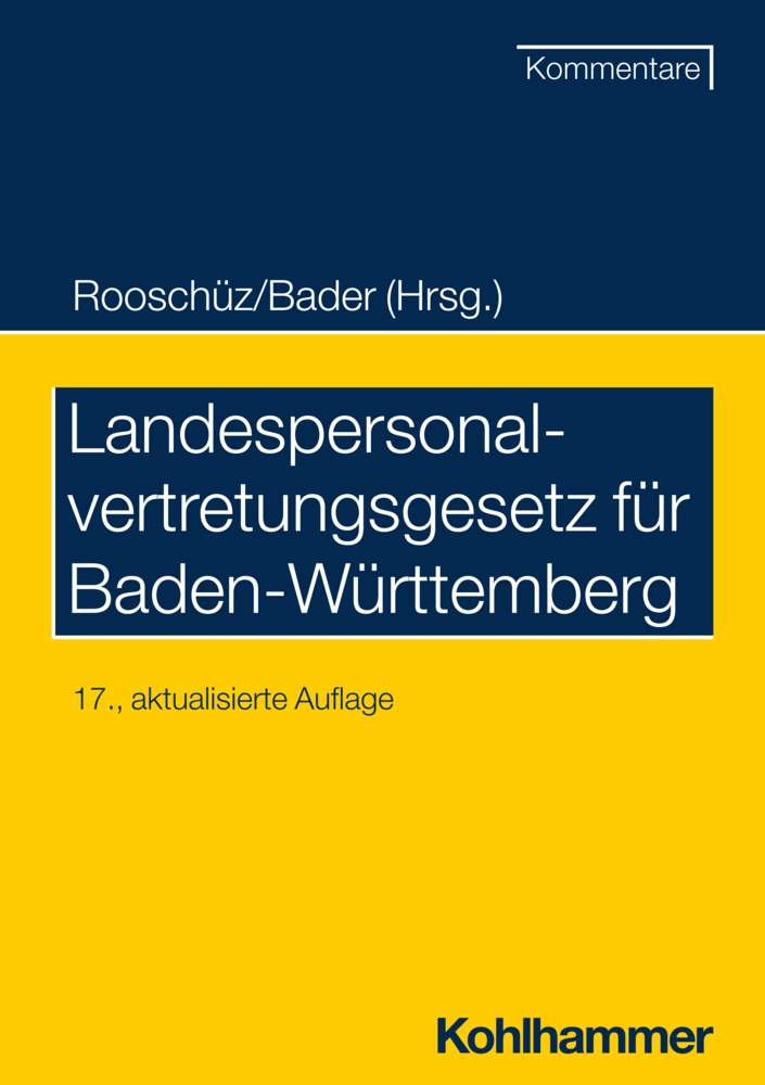 Landespersonalvertretungsgesetz für Baden-Württemberg main product photo
