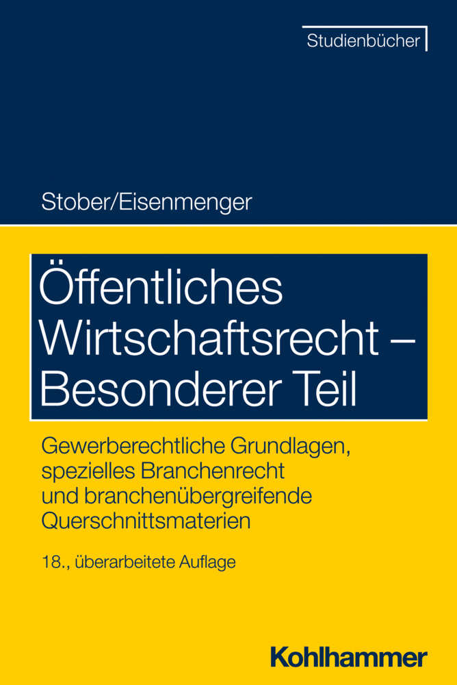 Öffentliches Wirtschaftsrecht - Besonderer Teil main product photo