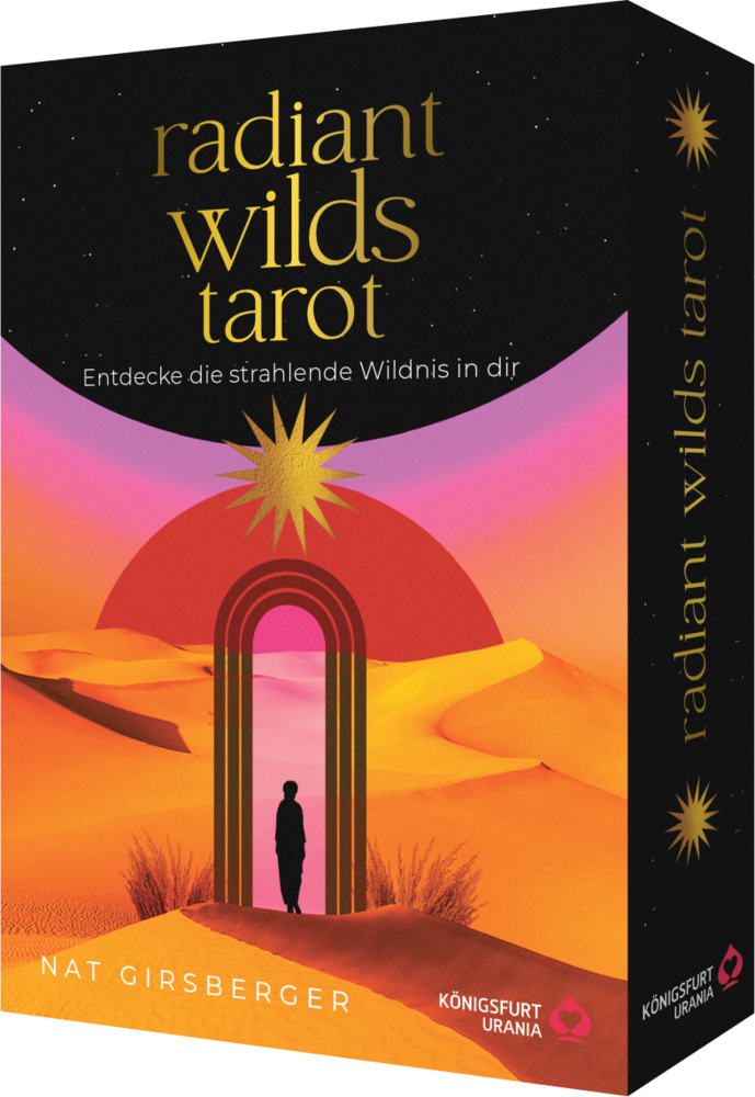 Radiant Wilds Tarot - Entdecke die strahlende Wildnis in dir: 78 Tarotkarten mit Goldschnitt, m. 1 Buch, m. 78 Beilage, 2 Teile main product photo