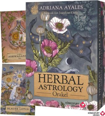 Herbal Astrology Orakel: 55 Karten mit Botschaften und Anleitungen, m. 1 Buch, m. 1 Beilage