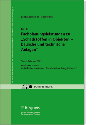 Fachplanungsleistungen zu "Schadstoffen in Objekten - bauliche und technische Anlagen"