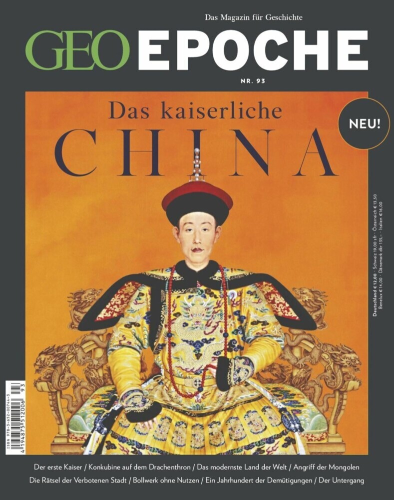 GEO Epoche 93/2018 - Das kaiserliche China main product photo