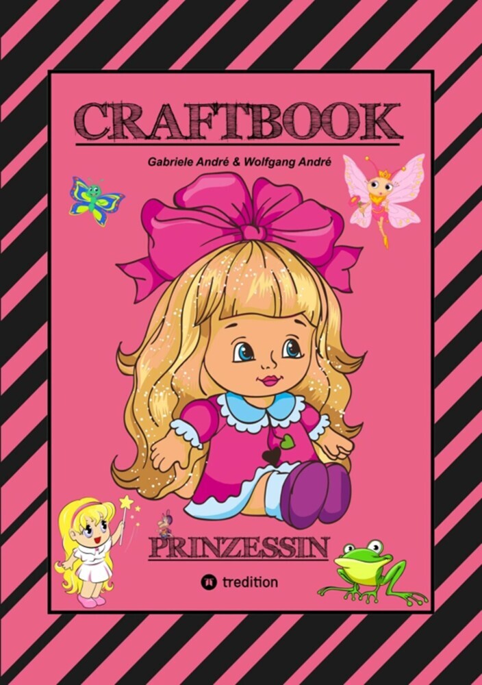 CRAFTBOOK - PRINZESSIN - KUTSCHE - EINHORN - PFERDE - SCHLOSS - FEEN - NIXEN - ELFEN - RÄTSEL - MALEN - BASTELN main product photo