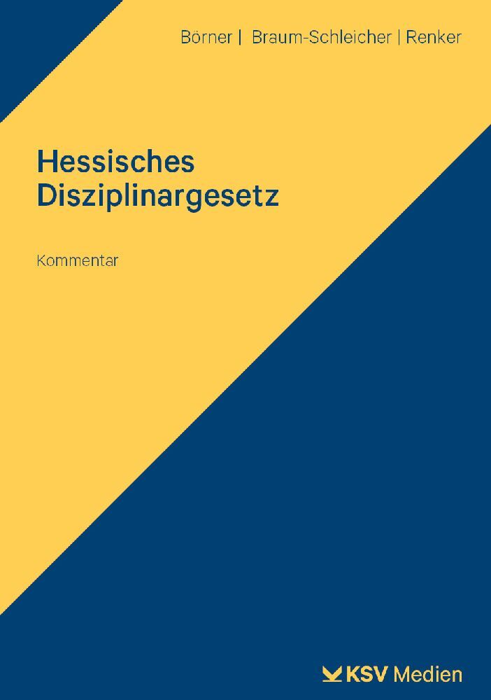 Hessisches Disziplinargesetz main product photo