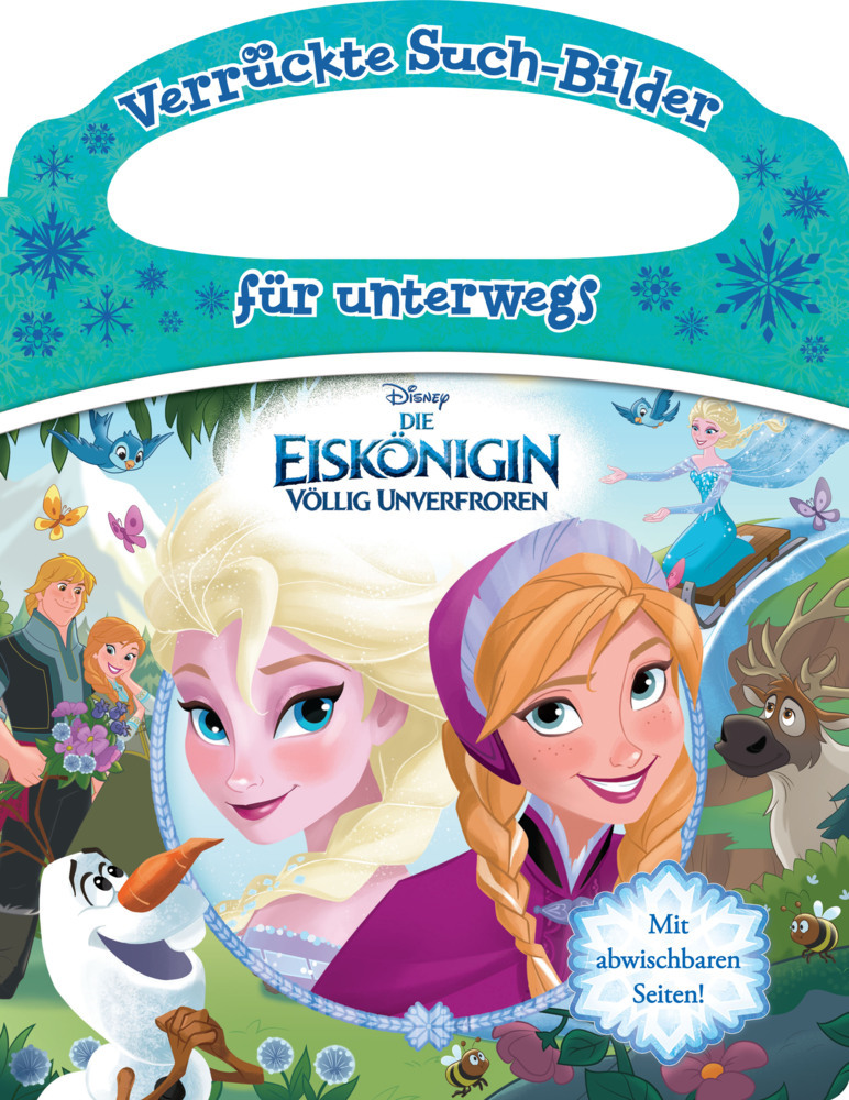 Disney Die Eiskönigin - Verrückte Such-Bilder für unterwegs - Wimmelbuch - Pappbilderbuch mit Stift und abwischbaren Seiten ab 3 Jahren main product photo
