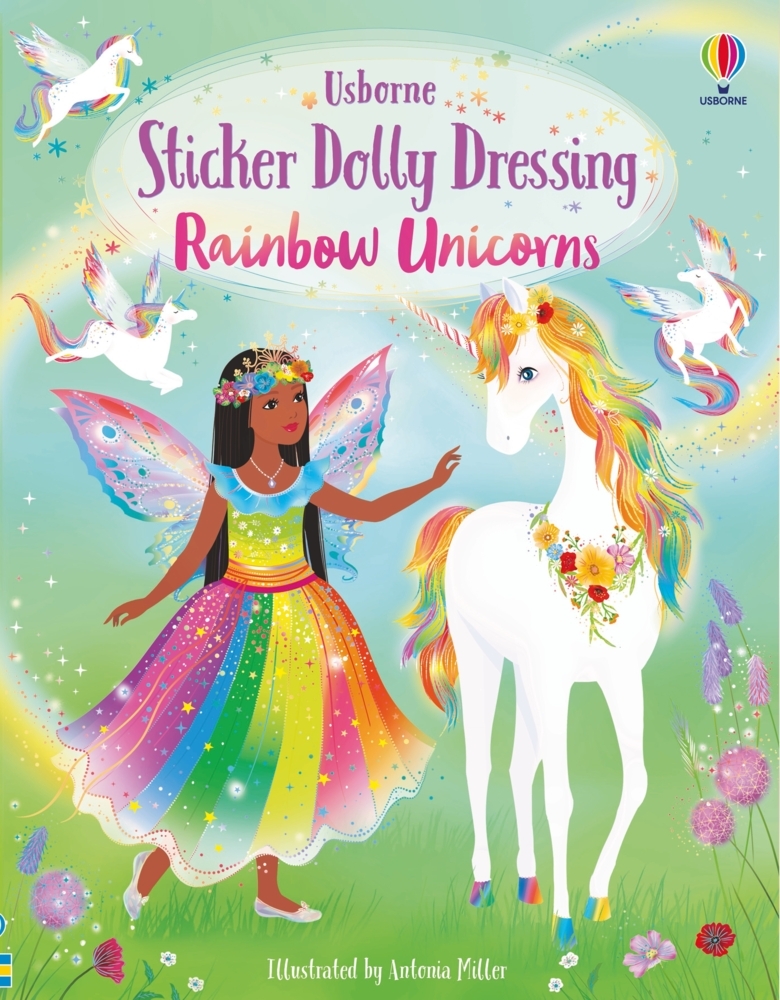 Sticker Dolly Dressing Rainbow Unicorns main product photo