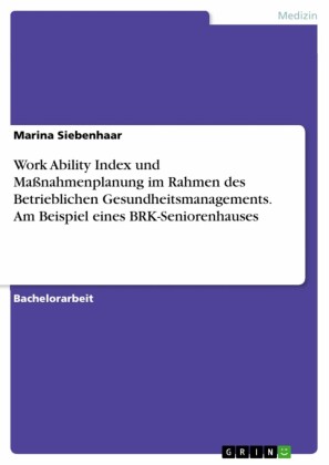 Work Ability Index und Maßnahmenplanung im Rahmen des Betrieblichen Gesundheitsmanagements. Am Beispiel eines BRK-Seniorenhauses