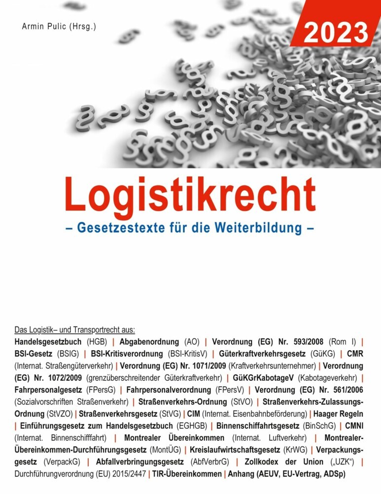 Logistikrecht 2023 main product photo
